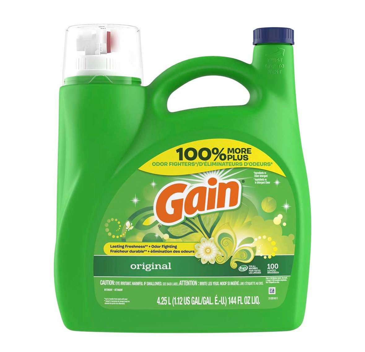Gain Liquid Original laundry detergent 144OZ