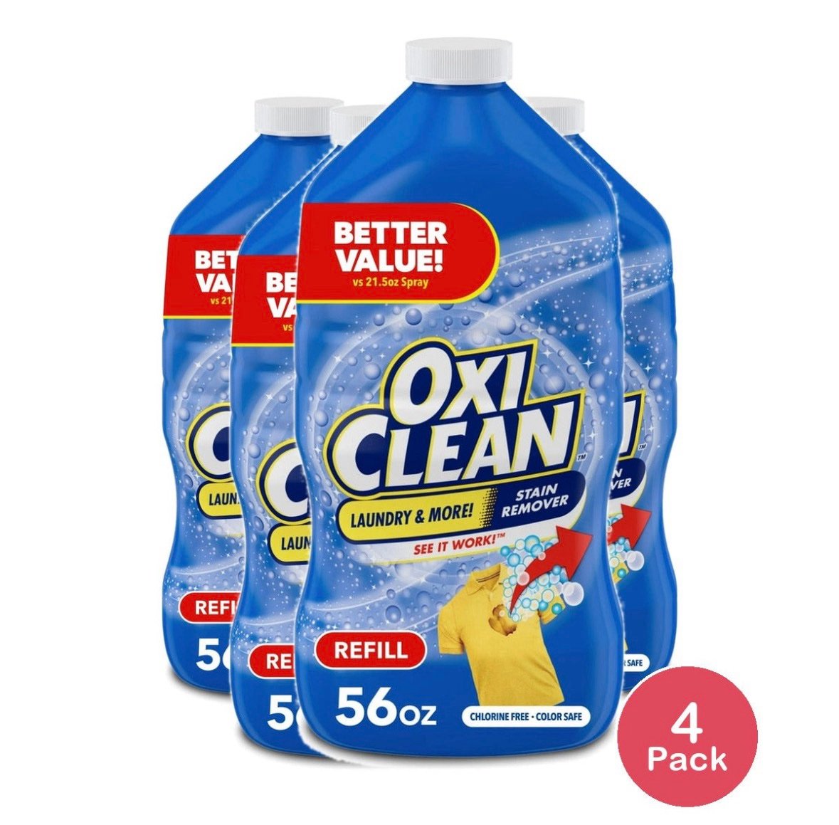 OxiClean Laundry Stain remover refill 56 fl oz - Image 2